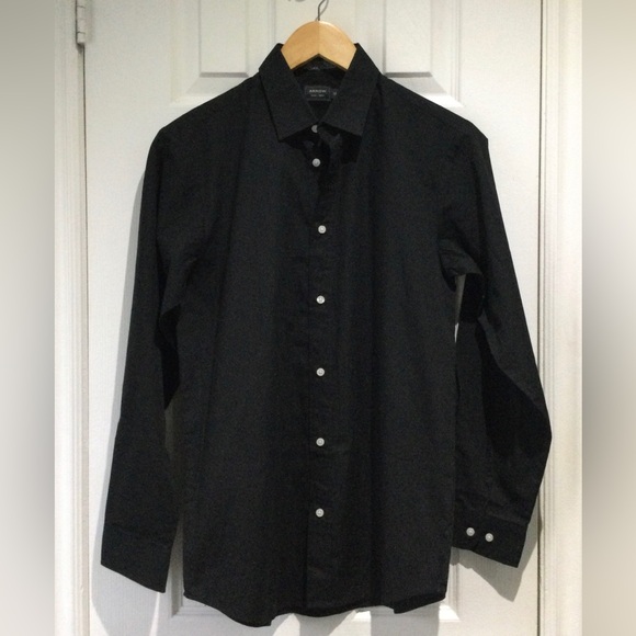 Arrow Classic Black Timeless Dress Shirt - Picture 2 of 6